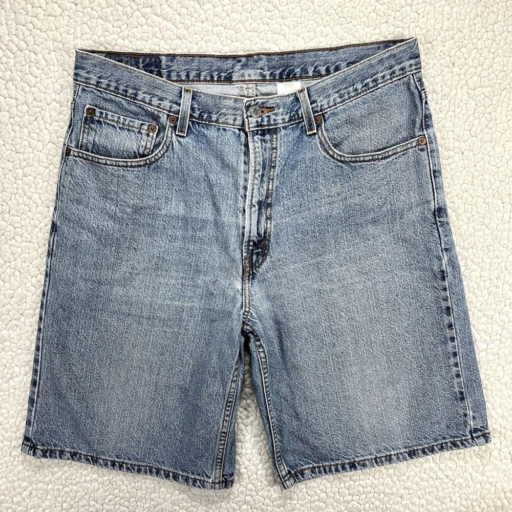 Levi's 550 Denim Shorts Men's 34 Blue Jorts Jean Hip Hop Grunge Skater Y2K